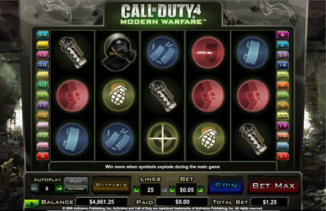 call of duty slots